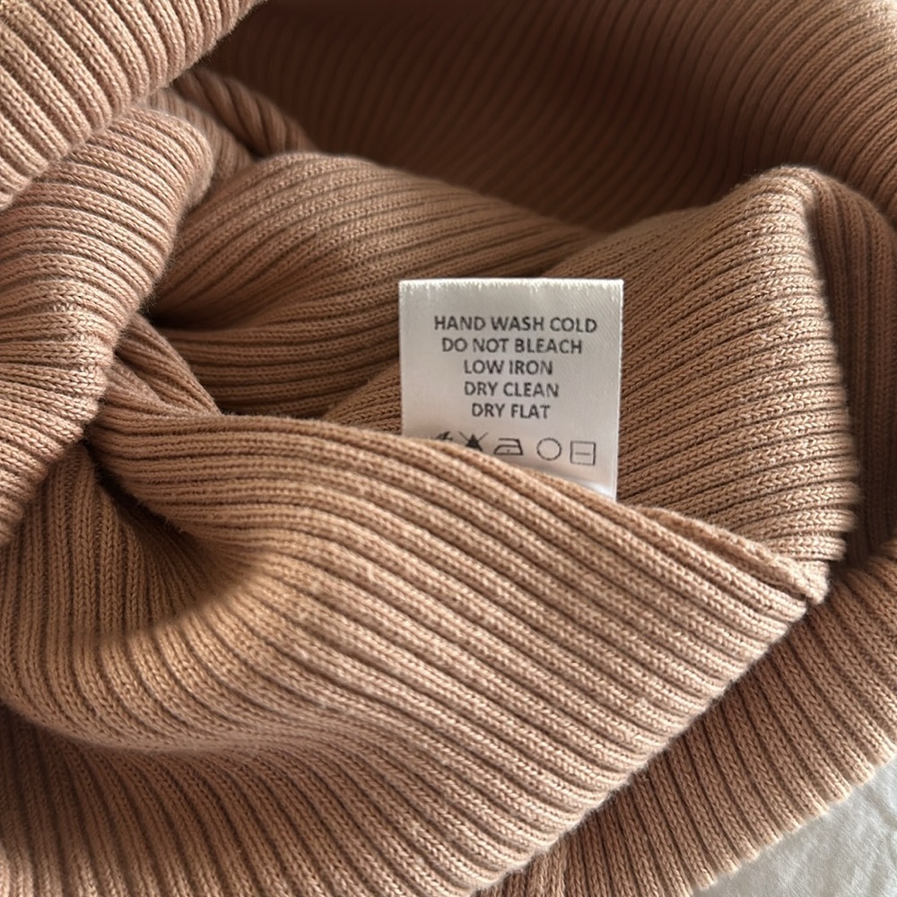 MAJORELLE Lulu Ribbed Knit Sweater Dress in Bone Size Medium - Picture 6 of 10